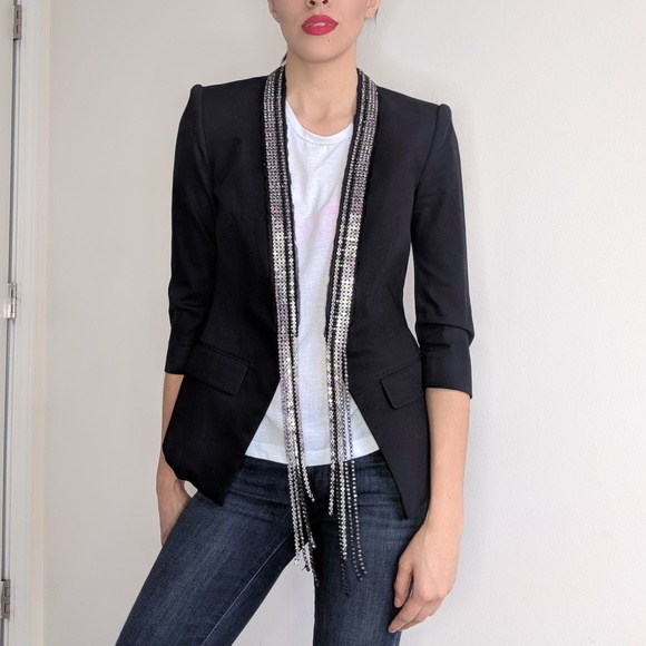 BCBGMaxAzria Jackets & Blazers - NWT BCBG MaxAzria Rhinestone Embellished Blazer